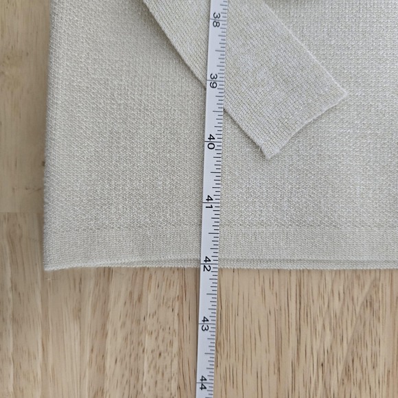 Lulus Dress Womens Medium White One Shoulder Midi Knit Metallic Belted Party S - Picture 6 of 10